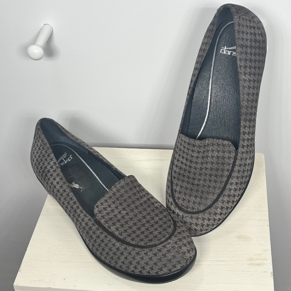 Dansko Debra Loafer Comfort Shoe 2204940200 Grey Houndstooth Womens EU 40
